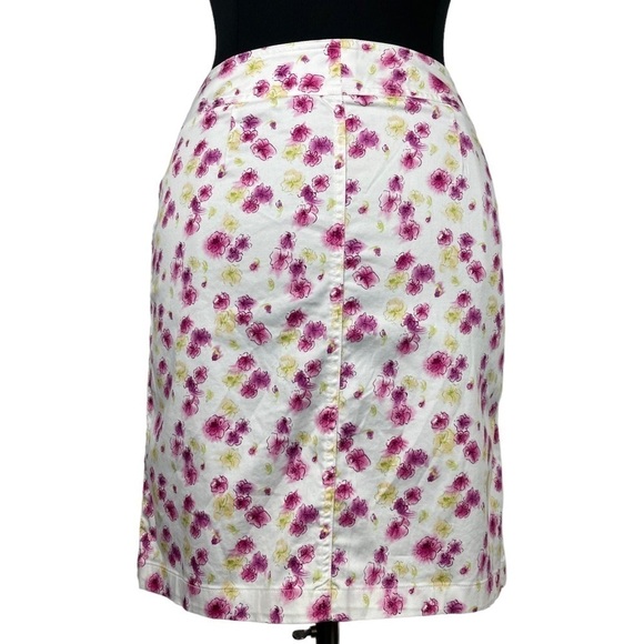 VINTAGE NICOLE MILLER 90S FLORAL COTTON NOTCH COLLAR ZIP JACKET SKIRT SUIT SET - Picture 9 of 15